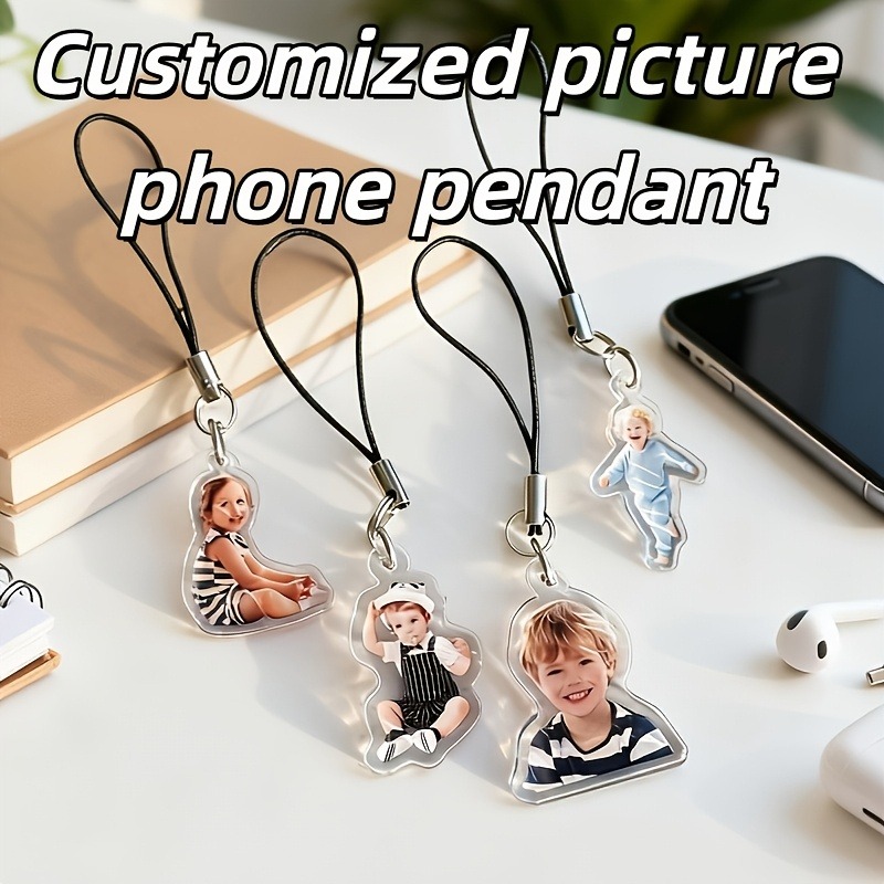 Pet Portrait Custom - Individuelles Foto-Acryl-Handy-Lanyard, kann Porträts, Haustiere oder