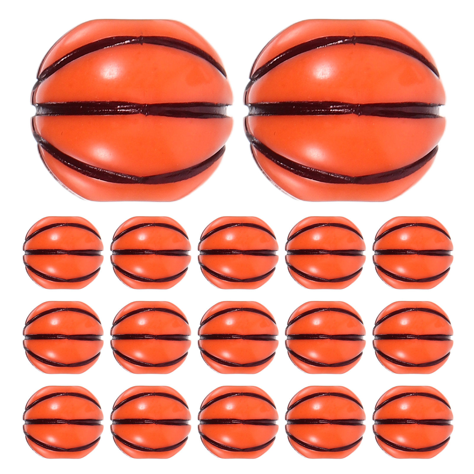 Coordinates Bracelet - 100 Stück Basketball-Perlen, Acryl, zum Basteln